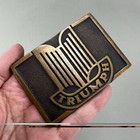 Vintage Triumph Motor Company Belt Buckle     Q3z