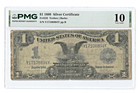 1899      1 Silver Certificate Fr  233 Black Eagle      Pmg Vg10   Teehee Burke