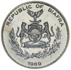 Biafra 1 Pound 1969 Unc  nigerian Civil War 