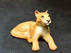 Retired Rare Hagen Renaker Lying Cougar Cat Porcelain Mountain Lion