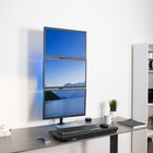 Vivo Triple Lcd Monitor Desk Mount Stand Stacked Vertical 3 Screens Up To 27 