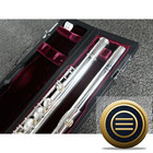 Yamaha Silver Yfl-617 Yfl Offset Case Flute Headjoint Finesse Professional Split