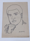 Andy Warhol Drawing On Paper  handmade  Signed And Stamped Mixed Media 