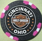 Harley Davidson Wide Print Poker Chip 7 Hills Hd In Cincinnati  Oh  Closing 9 12