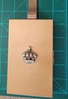 Vintage  Goldtone  Rhinestone Crown  Standard Carryall  Unmarked  Compact