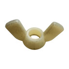  pack Of 5  White 1 2 -13 Nylon Plastic Wing Nuts  94924a800   free Shipping  