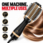 4-in-1 Hot Air Hair Dryer Brush Gold Ceramic Ionic Volumizer Blowout Styler