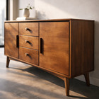 Mid Century Modern Credenza Sideboard Buffet Cabinet Storage Console Table Dinin