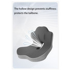Memory Foam Seat Cushion With Back Support  Orthopedic Tailbone Pain Relief Cush