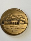 The First National Bank Medallion Medal Tucumcari Nm Medallic Art Co  Ny Bronze