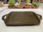 Antique Rare Handcrafted Brass Serving Tray Plate With Islamic Letter Etched