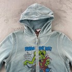 Ed Roth 96 Rat Fink X True Religion Hoodie Men Xl Faded Blue Full Zip Vintage