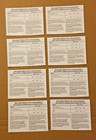 Cdc Covid-19 Vaccination  Quantity  Of 8 - Blank  Card  Collector Use Only  