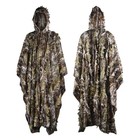 3d Hunting Bionic Camo Poncho Ghillie Suit Sniper Birdwatch Clothing Cape Cloak