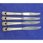 1847 Rogers Bros Eternally Yours Silverplate Set Of 4 Hollow Dinner Knives Vtg