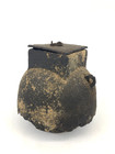 Japanese Vintage Chagama Tea Ceremony Iron Pot Kama Kettle Rare Design Interior