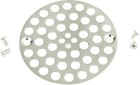 4       Shower Strainer Drain Trim Set  Color  Brushed Nickel