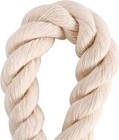 Natural Twisted Cotton Rope 1 2 Inch 50 Feet Thick White Rope For Crafting  Diy