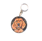 Irish Setter Dog Key Ring Hand Painted Charm Key Tag