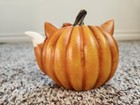 Fox Pumpkin Figurine Fall Halloween D  cor Figurine Resin New