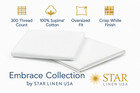 Embrace Collection 100  Supima Cotton Hotel Bedding Luxurious White