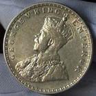 Pig Variety British India George V Silver Rupee 1911  Single Year Lustrous Sa91