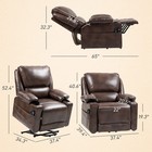 Lift Recliner Chair  Power Lift Sofa With Massage And Heat  Brown