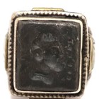 Unique Ancient Roman Agate Intaglio Beautiful Old Silver Ring