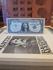 1957  1 Silver Certificate Blue Seal Uncirculated Us Silver Note     History Buffs