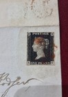 1840 Qv Fine 1d Penny Black Stamp Plate