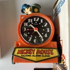 Mickey Mouse Talking Alarm Clock Choo Choo - Untested   read  