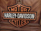 Vintage Large Harley Davidson Heavy Porcelain Metal Sign Motorcycle Dealership