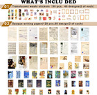 200pcs Vintage Junk Journal Supplies scrapbook Supplies Scrapbooking Paper And S