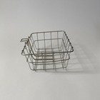 Vintage Metal Bike Basket - New Old Stock  nos  Galvanized Steel With Hardware