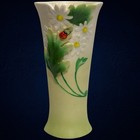 Vintage Porcelain Ladybug Sculpted Vase Franz Style Lady Bug Sunflower