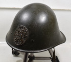 Dutch M27 M34 1934 Military Helmet With Crest Chin Strap And Liner