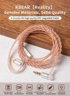 Kbear 4-core Pure Copper Recessed 2pin Iem Cable  Hifi Wired Earbuds Detachab   