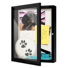  8 5x11 Deep Shadow Box Frame  Wooden Display Case 8 5 In X 11 In Matte Black