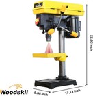 Woodskil 8 Inch Drill Press  2 3 Amp 5-speed Bench Drill Press With Laser Guide