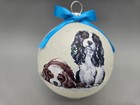 D174 Hand-made Christmas Ornament Dog Cavalier King Charles Spaniel Tri Blenhei