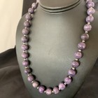 Womens Purple Charoite Navajo Pearls Sterling Silver Necklace 20  11961