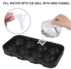 1 10pk Ice Maker Large Cube Round Tray Molds Whiskey Ball Cocktails Silicone