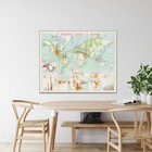 Pictorial Petroleum Production Map Of The World Oil Industry Decor Poster Print