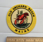 Old Orchard Beach Maine Lobster Souvenir 3 25  Round Fabric Patch Badge