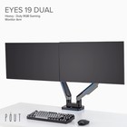 Pout E19 Heavy-duty Ultrawide Monitor Arm     Adjustable Steel Desk Mount Fo