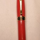 Aurora Ipsilon Italy Fountain Pen Red Medium Nib Dried Ink Read Condition