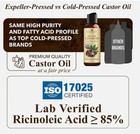 Handcraft Blends Organic Castor Oil - 4 Fl Oz - 100  Pure And Natural - Premium
