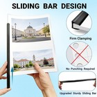 12-pack Clear Report Covers With Sliding Bars   Professional Resume Folder For