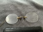Antique Rimless Shuron Gf Pince Nez Glasses Spectacles Hair Pin