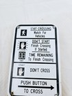 Pedestrian Crosswalk Push Button Sign